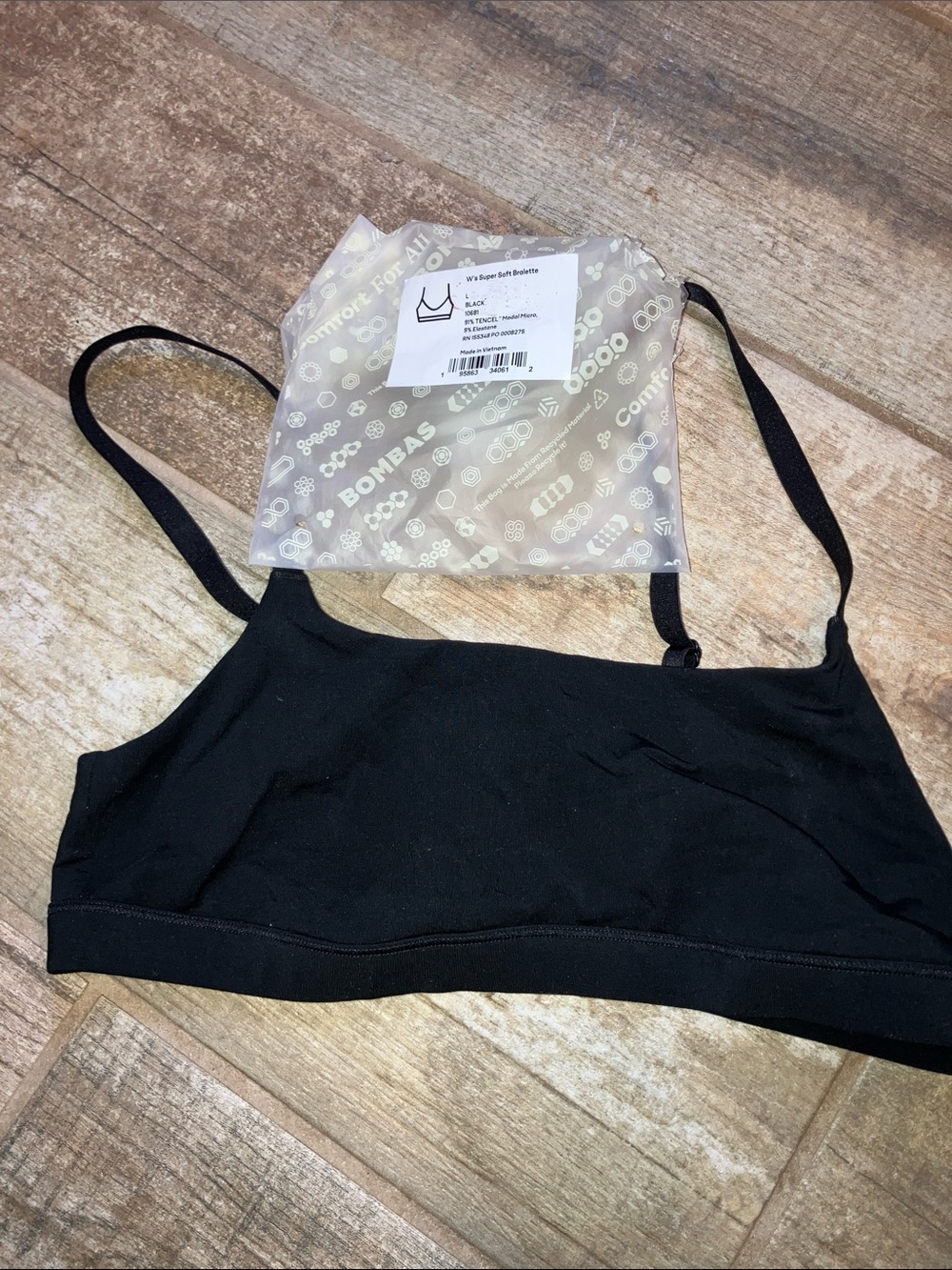 BOMBAS WOMENS SUPER SOFT BRALETTE AND THONG LARGE - Picture 2 of 10